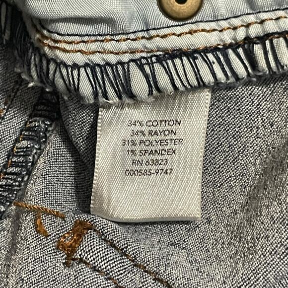 Christopher & Banks Womens Jeans Size XL Mid Rise Skinny Pull On Jeans Dark Wash - Picture 7 of 10